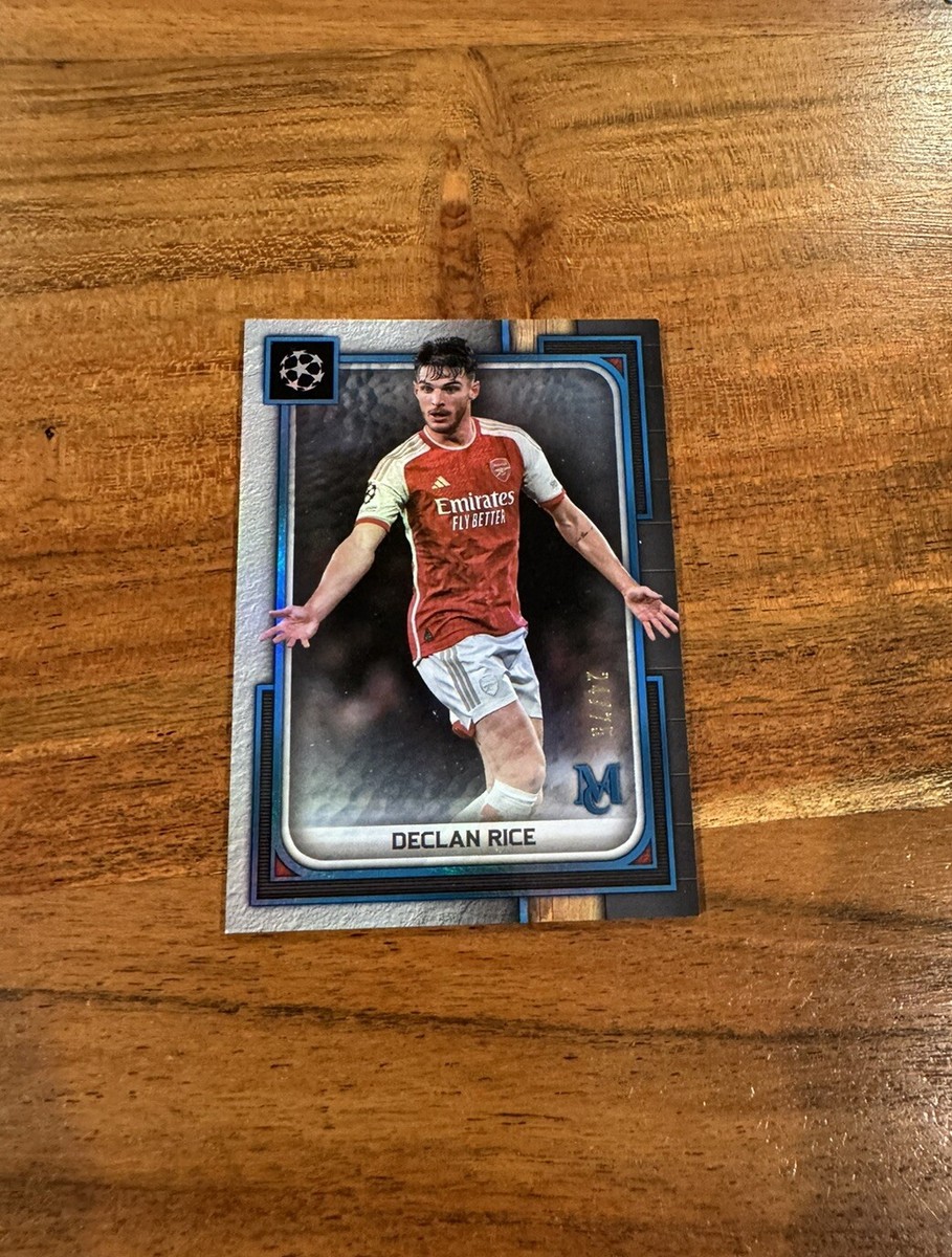 Declan Rice 2023-24 Topps Museum UCL Sapphire Parallel /75