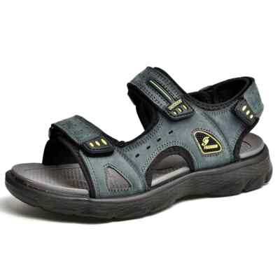 Summer Men Leather Sandals Classic Casual Shoes Outdoor Beach Wading Slippers
