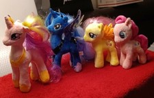 3 ty little pony hasbro fluttershy 9" princess luna princess cadence and 1...