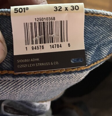 60枚 ⑦ Levi 501 Sz 32/30 New W Tags Blue Jeans. Distressed, Dead stock | eBay
