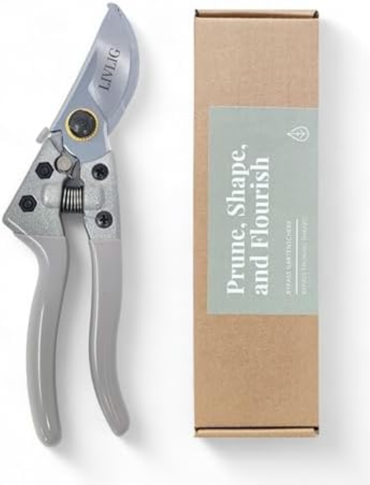 LIVLIG Cesoie da giardino, Lame in acciaio di alta qualitÃ , Cesoie bypass profe