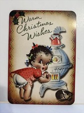 Christmas Wall Decor Holiday Vintage Style Die Cut Cardboard 5.5 X 7.5