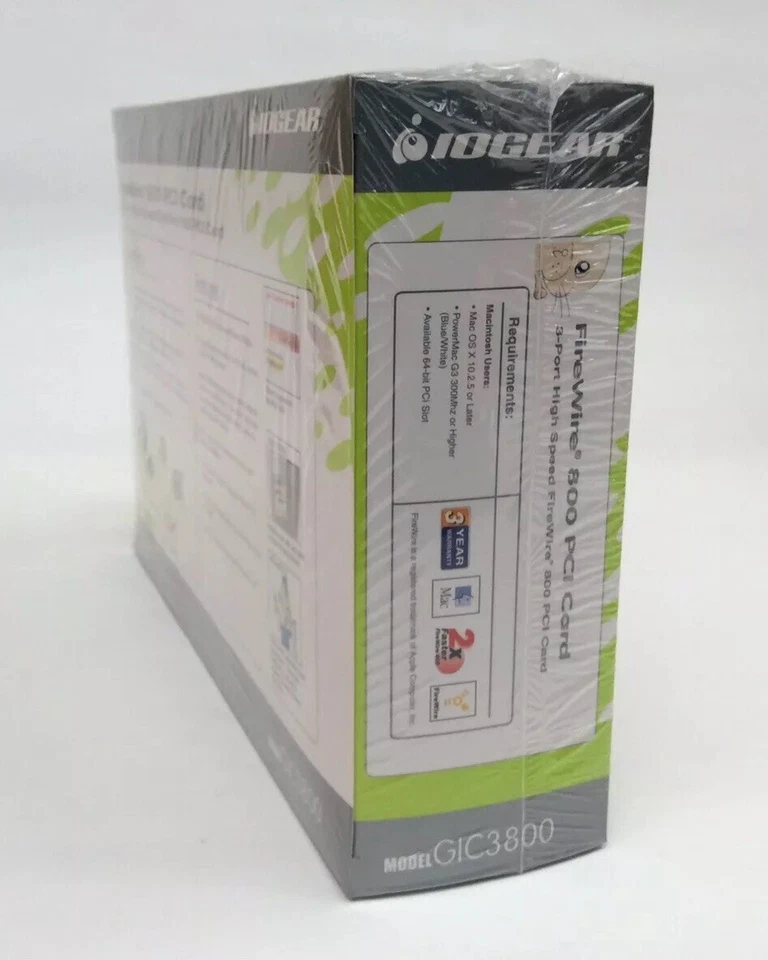 Iogear GIC3800 3-Port High Speed FireWire 800 PCI Card - Image 4 of 4