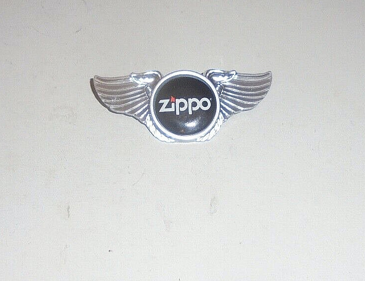 Vintage Zippo Lighters Wing Jacket Vest Badge Button Pin Car Motorcycle Bar Club