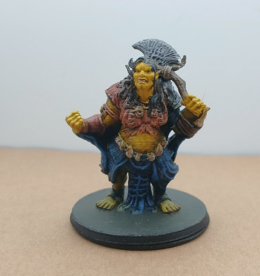 Ogre with Axe Hand Painted Miniature RPG Dungeons And Dragons EC3D