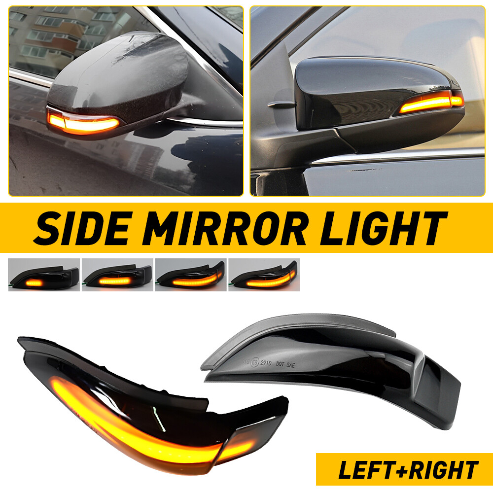 2Pcs Car Mirror Turn Signal Light Lamps For Toyota Camry Corolla 2014-2017 EOI