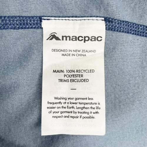 Macpac Mens Geothermal Base Layer T-Shirt Short Sleeve Blue Mirage Size S New - Picture 5 of 6