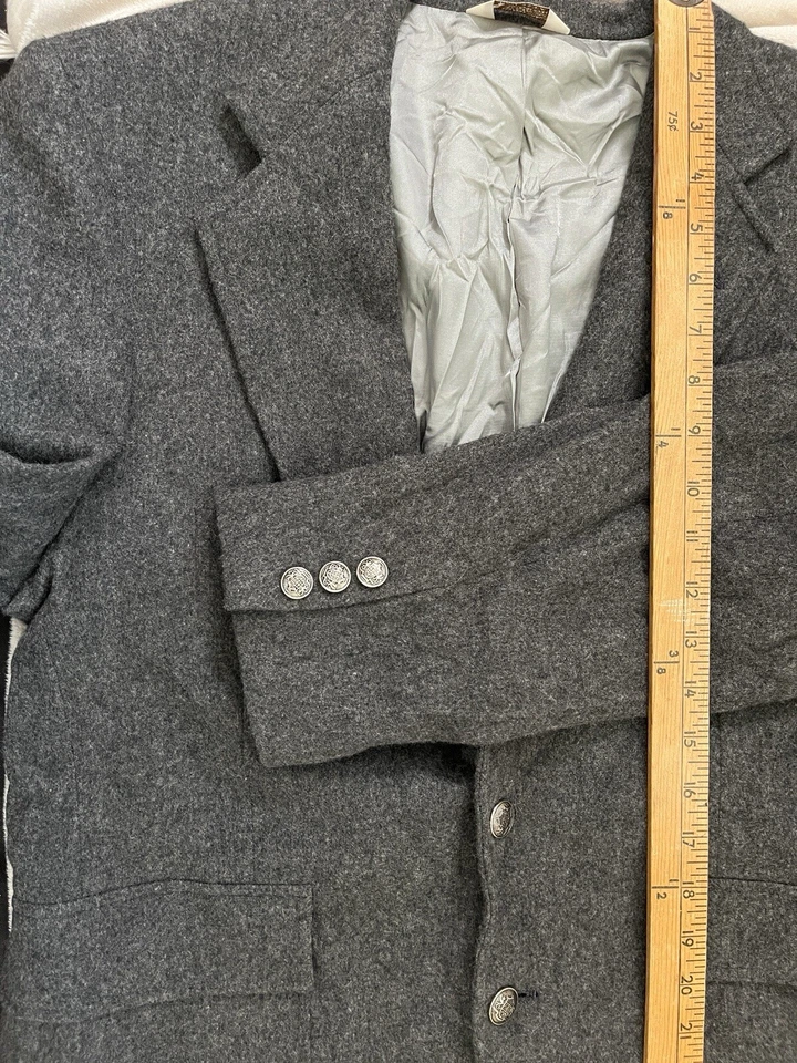 Chaqueta Blazer Para Mujer Courtenay Abogada Lana Pura Clásica Corpcore Dinero Antiguo De Colección Foto 4 de 4