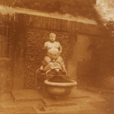 Florence Garden Of Bóboli Bacchus Over A Turtle c1910 Photo Stereo Glasses n2