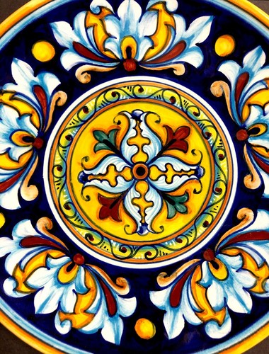 Vintage Very Rare PASCO RAVELLO Collector's Plate Italian Pottery Italy Hand Pai - Picture 4 of 7
