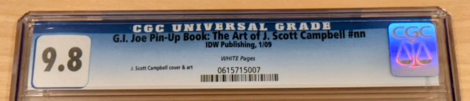 G.I. JOE PIN-UP BOOK: THE ART OF J. SCOTT CAMPBELL CGC 9.8 - FREE SHIPPING - Image 2 of 3