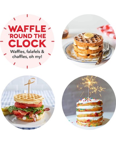 DASH DMW001BK Mini Maker for Individual Waffles, Hash Browns, Keto Chaffles w... - Picture 5 of 5