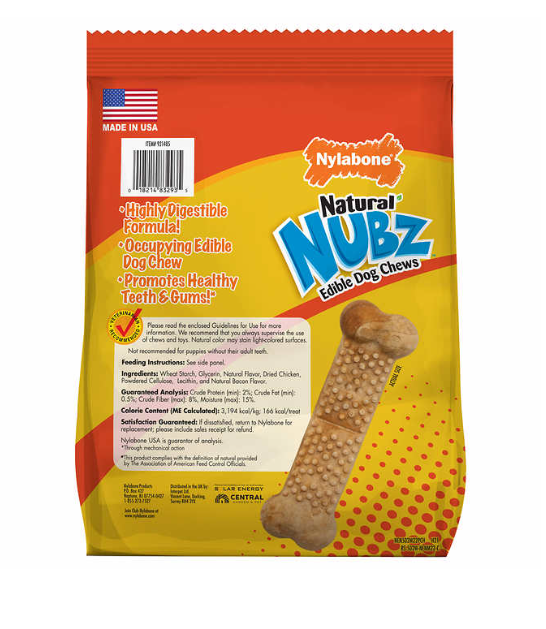 Nylabone Natural Nubz Edible Dog Chews, 22 Count FREE SHIPPING eBay