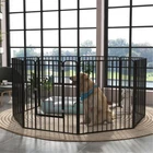 Dog Crate Adjustable Steel Large Dogs Playpen Indoor / Outdoor Animals Pet Cages