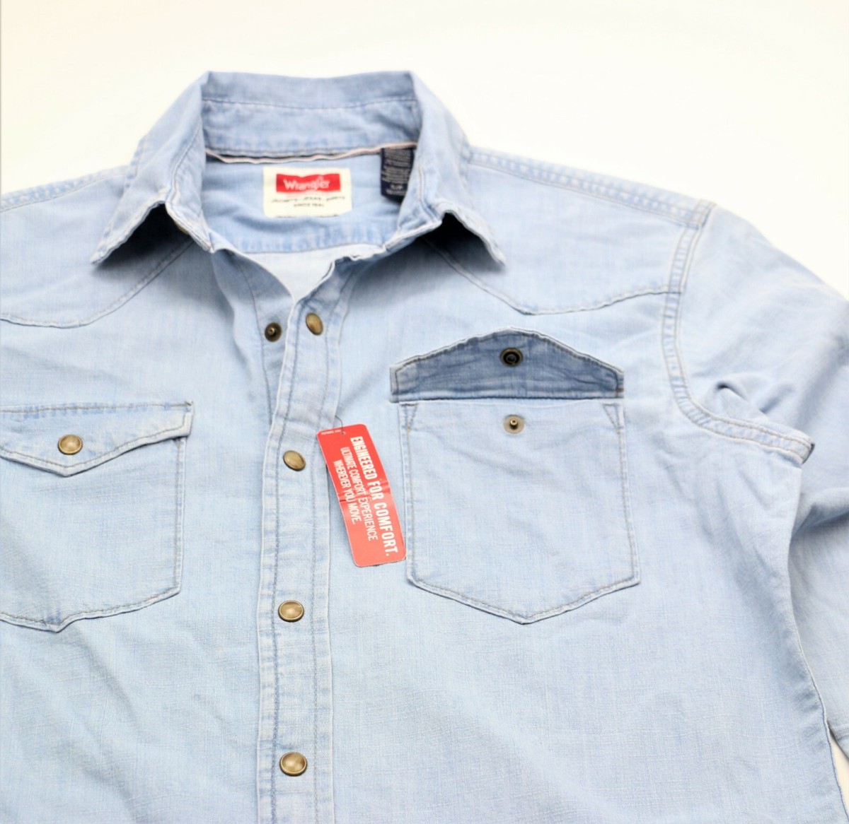 ★人気★【 】★BLEACH BLUE WASHING DENIM SHIR.T★ SA1NT_Bleached_Denim_Shirt_6_g
