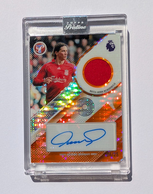 2025/26 Topps Pristine Pieces Fernando Torres Auto Relic Orange /25 Liverpool