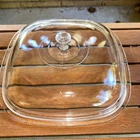 Pyrex Corning P-12-C Replacement Lid 9 1/2” Square Dome Clear Glass See Photos