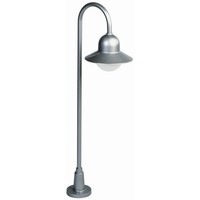 Wegeleuchte Typ Nr. 2005, HöHe 120Cm, IP44, E27 QA55 Max. 75W, Alu-Guss / Opalgl