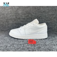 Nike Air Jordan 1 Low GS White Casual Sneakers Shoes 553560-126