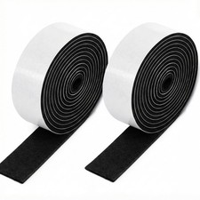 2 Rolls 60 X 1 Inch Felt Strips with Adhesive Backing, Non Slip Black