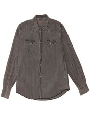 LEVI'S Mens Shirt Large Grey Cotton BA24