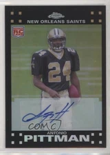 2007 Topps Chrome Rookie Refractor Auto /50 Antonio Pittman #TC186 Auto RC pn1