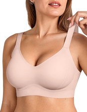 Bras for No Underwire Wireless Push Up Seamless Full Coverage Comfort Sports ...