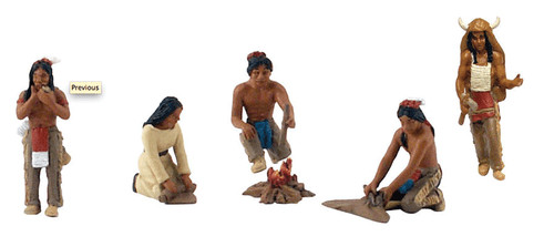 Figuras de nativos americanos Woodland Scenics 4443 a todas las escalas escena-A-Rama | Zustand: New