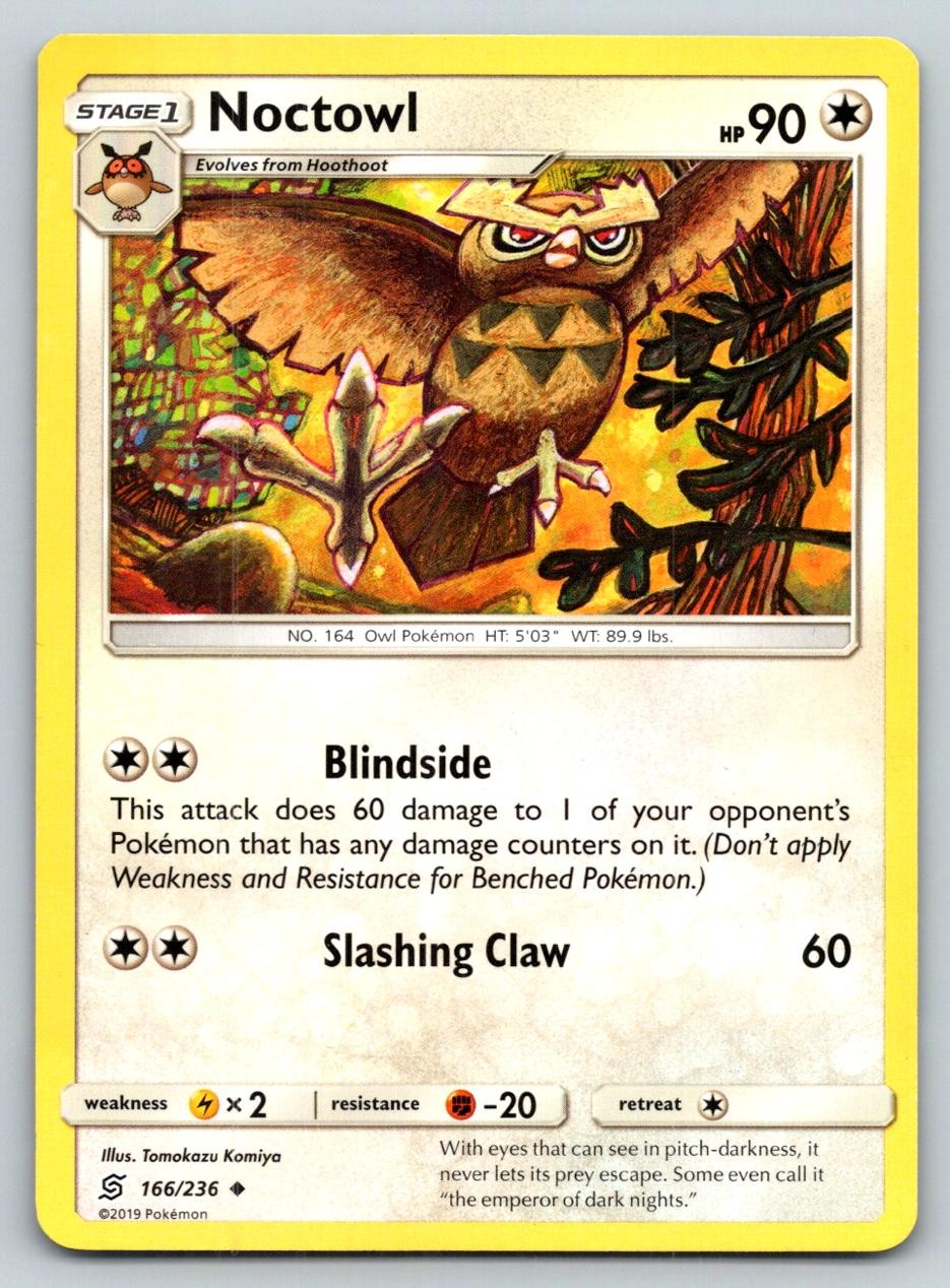 NOCTOWL 166/236 UC UNIFIED MINDS POKEMON MP KOMIYA