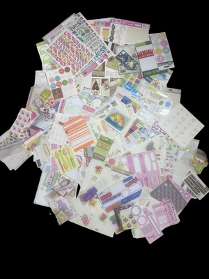 #ad #ad Kamp;Company Miss Elizabeth Scrapbooking Mixed Lot Stickers Brads Metal 3 POUNDS $20.00