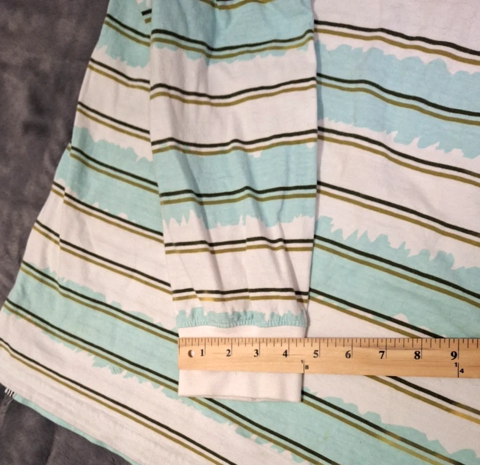 Camisa Akademiks 3xl Para Hombre Logo Azul Pastel/Dorado Rayas 100% Algodón Grande/Alta Foto 3 de 4