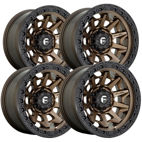 (Set of 4) Fuel D696 Covert 18x9 6x5.5