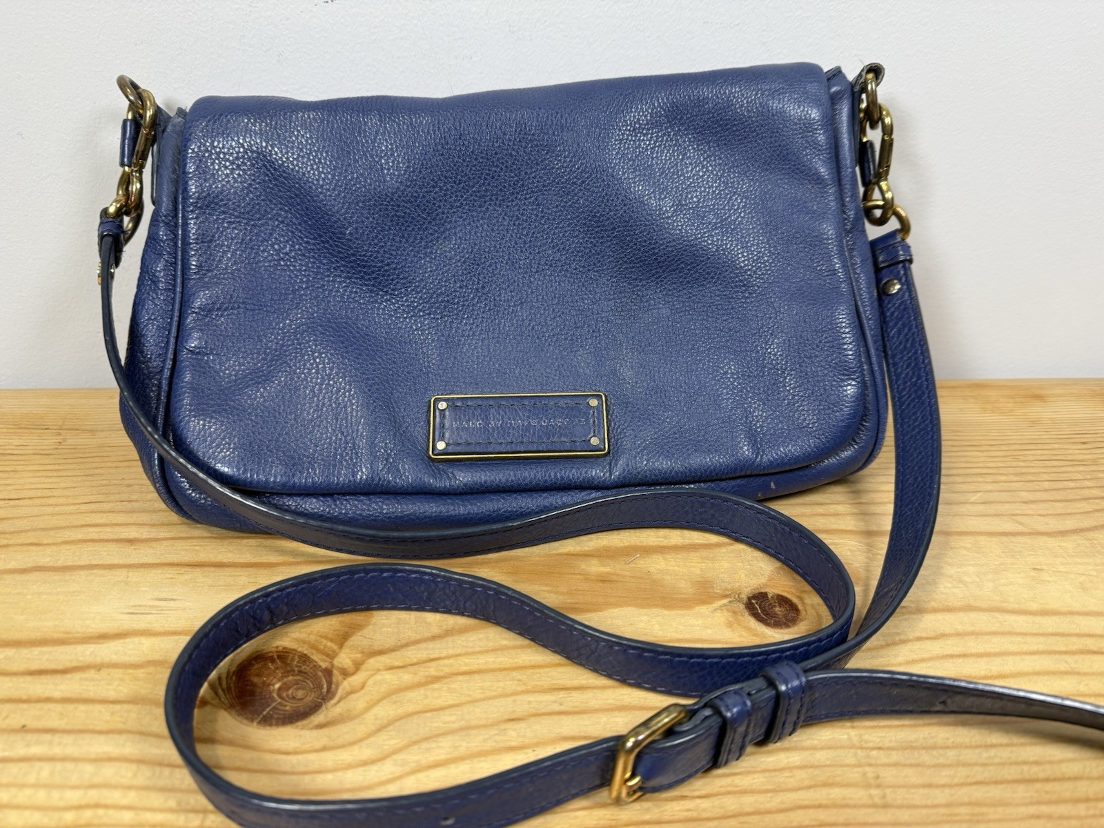 Marc by Marc Jacobs Blue Leather Crossbody Bag