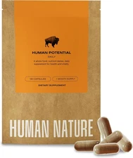 Human Nature Human Potential Wild & Grass Fed Bison Organ Supplement with 150...