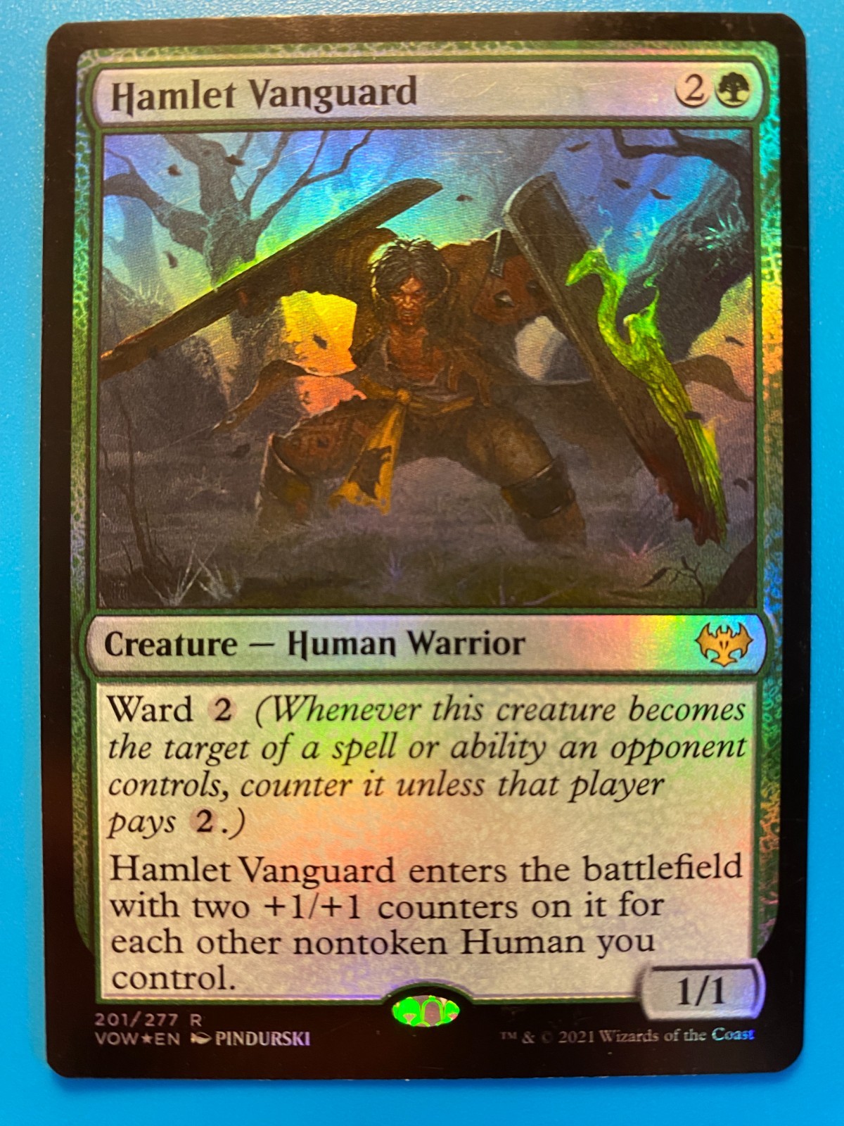 MTG 1x FOIL Hamlet Vanguard 201 Innistrad: Crimson Vow Magic the Gathering x1 NM