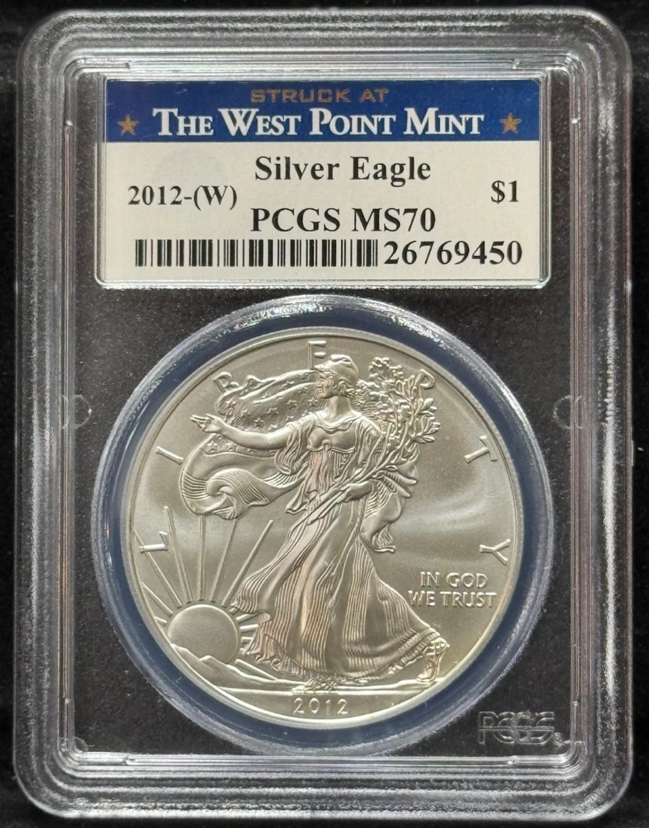 American Eagle MS 70 Graded 2012 Silver Bullion Coins for sale | eBay
