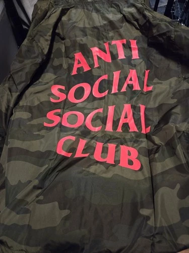 Anti Social Social Club Break Me Windbraker 'EZ Jacket' Camo Black Pink New image 8