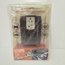 Power Bright 400 Watt Inverter XR400-12 Carbon Fiber AC/USB  Acssry NEW/Sealed