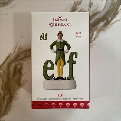 2017 Hallmark Keepsake Elf Buddy Sound Christmas Tree Ornament 2017 QXI2442