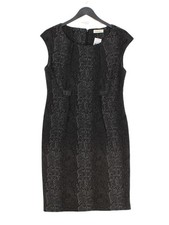 Calvin Klein Bodycon Midi Dress L in Black