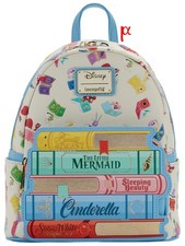 Image of Loungefly Disney Princess Classic Books and Sidekicks Mini Backpack