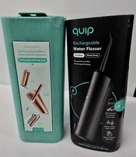 quip Rechargeable Cordless Metal Water Flosser - Black