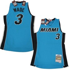 2005-06 Dwyane Wade #3 Miami Heat Mens Size Mitchell & Ness Swingman Jersey $155