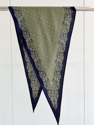 70% Cashmere 30% Silk Neckerchief 140X43cm cashew Print Shawl Bandana Scarf Wrap