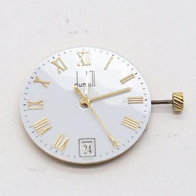 DUNHILL Genuine Movement Cal255411 Women's Watch Parts White Color For Parts