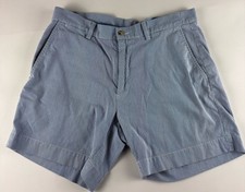 Vintage Polo Ralph Lauren Seersucker Shorts Men 33 Blue Striped Classic Fit 6
