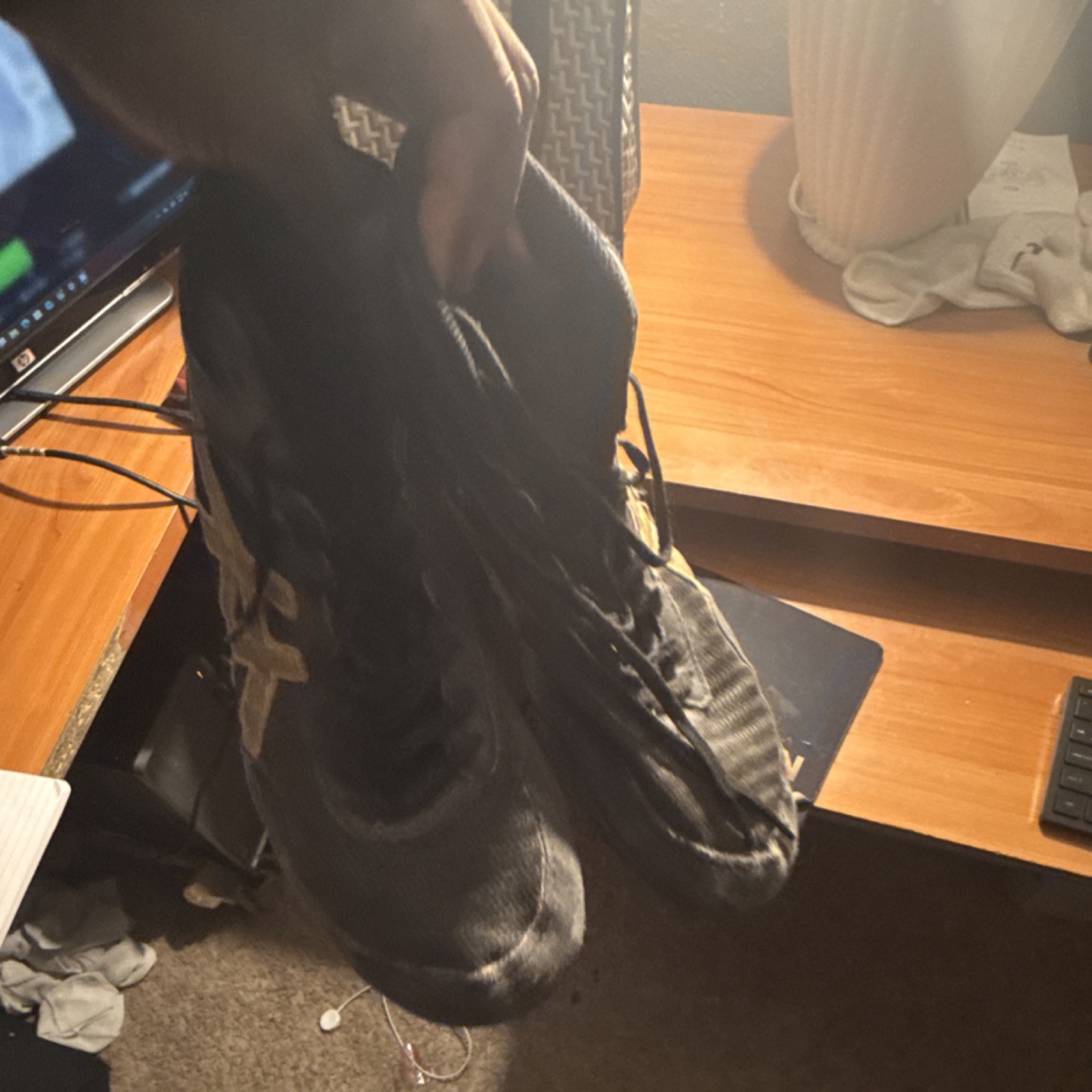 ASICS 1081A037 Men's Wrestling Shoes Black Gold Lightweight Athletic Footwear thumbnail 3