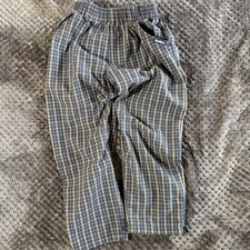 Vintage Osh Kosh B’gosh Blue/Green Plaid Pants Size 6 Made in USA 90's