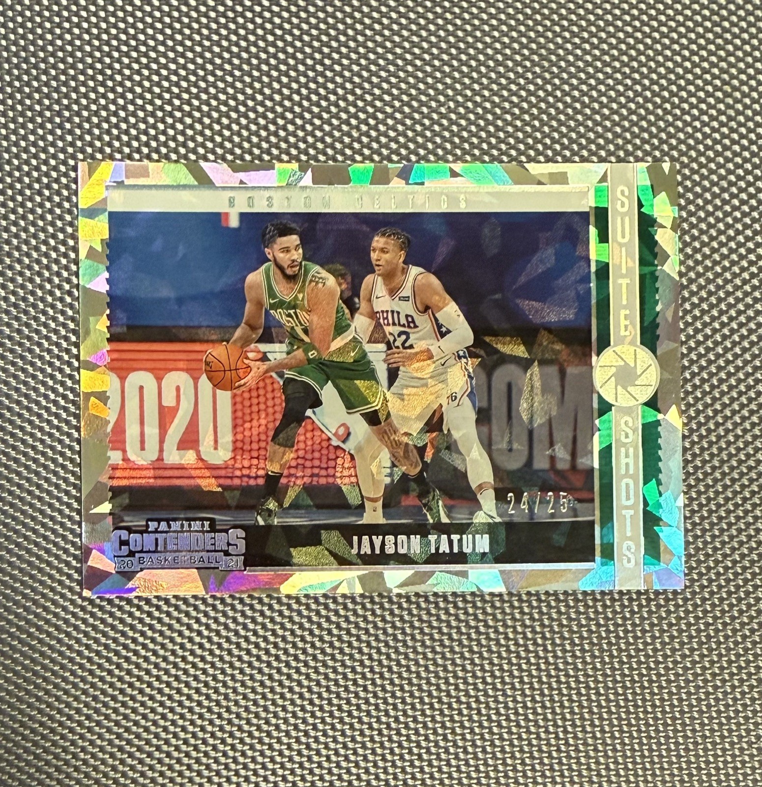 2020-21 Panini Contenders Suite Shots Cracked Ice 24/25 Jayson Tatum #11 hs9
