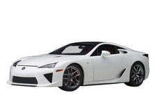AUTOart 1/18 Lexus LFA Whitetest white/Black carbon Model Car Japan
